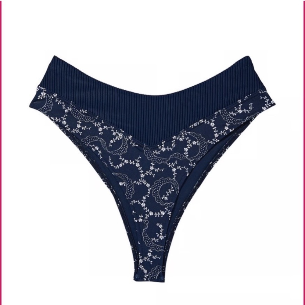 New! Frankie’s Bikinis Bellamy Ribbed Bikini Bottom 10722